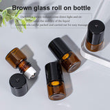 DIY Glass Essential Oil Empty Perfume Bottle Kit, with Roller Ball and Plastic Caps, Plastic Bottle Openers & Funnel Hopper & Dropper, Paper Rainbow Color Stickers, Mixed Color, Bottle: 3.2x1.6cm, Capacity: 1ml, 30pcs/set