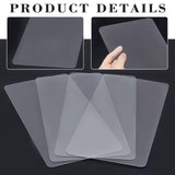 4Pcs Rectangle Acrylic Sheet, for Craft Projects, Signs, DIY Projects, Clear, 15x30x0.1cm