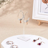 Plastic Earring Display, Bean Sprout Shape Earrings Display Stand, Jewelry Tree Stand Stand, Three-piece Set, Clear, 38x80mm, 38x100mm, 38x120mm, 3pcs/set