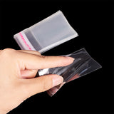 OPP Cellophane Bags, Small Jewelry Storage Bags, Self-Adhesive Sealing Bags, Rectangle, Clear, 7x5cm, Unilateral Thickness: 0.035mm, Inner Measure: 4.5x5cm