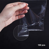 OPP Cellophane Bags, Rectangle, Clear, 25x10cm