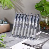 8-Hole Transparent Acrylic Pen Display Stands, Makeup Brush Paintbrush Rack Organizer Holders, Clear, 15.8x8.1x8.1cm