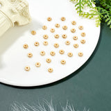 304 Stainless Steel Spacer Beads, Rondelle, Golden, 5x2mm, Hole: 1mm, 50pcs/box