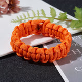 DIY Umbrella Rope Bracelet Maker, with Woven Wooden Frame, Parachute Cord, Large Eye Blunt Needles, Screws and Quick Release Buckles, Mixed Color, 24x4.9x10.6cm