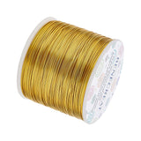 Matte Round Aluminum Wire, Gold, 20 Gauge, 0.8mm, 235m/roll