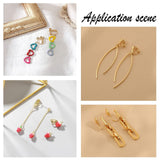 32Pcs 4 Style 304 Stainless Steel Clip-on Earring Converters Findings, for Non-Pierced Ears, Mixed Color, 8pcs/style