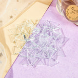 Transparent Glass Cabochons, Mosaic Tiles, for Home Decoration or DIY Crafts, Triangle, Clear, 13x16x2.7mm, 280g/box