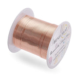 Round Copper Wire, for Wire Wrapped Jewelry Making, Red Copper, 22 Gauge, 0.6mm, about 164.04 Feet(50m)/roll