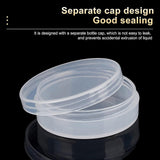 Polypropylene(PP) Storage Containers, with Screw Lids, for Beads, Jewelry, Small Items, Column, Clear, 5.5x1.8cm, Inner Diameter: 4.9cm