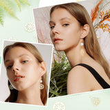 30Pcs 3 Style 304 Stainless Steel Pendants, Filigree Finding, Textured, Flat Round & Leaf & Teardrop, Golden, 20~33.5x15~19x0.5~1.2mm, Hole: 1~2mm, 10pcs/style