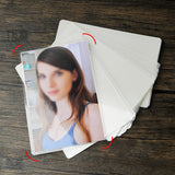 Laminating Pouch Film Photo Protecting Sheets, for Hot Laminator, Clear, 11x8x0.01cm, 100sheet/bag