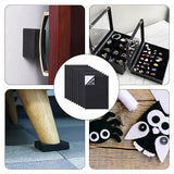 Black Nonslip Foam Adhesive Pad Mat for Furniture, with Adhesive, Rectangle, Black, 30x21x0.1cm