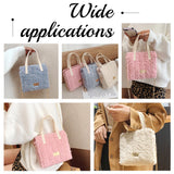 DIY Woven Bag Making Kits, including Plastic Mesh Canvas Sheets, Bag Strap, Random Color Needles, Thread, Clasps, Linen, 1.5~24.5x0.2~40x0.1~1.45cm