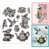 Rubber Clear Stamps, for Card Making Decoration DIY Scrapbooking, Bird, 22x18x0.8cm