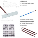 Chinese Seal Stamp Cutting and Stone Seal Carving Hand Tools Set