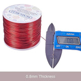 Round Aluminum Wire, FireBrick, 20 Gauge, 0.8mm, about 770.99 Feet(235m)/roll