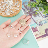DIY Finger Rings Making Kits, Including Adjustable Brass Pad Ring Settings, Transparent Half Round Glass Cabochons, Silver, 3mm, Inner Diameter: 12mm