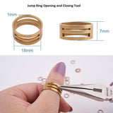 1 Box 6 Color Iron Jump Rings, Open Jump Rings, Mixed Color, 6x0.7mm, 21 Gauge, Inner Diameter: 4.6mm, about 1800pcs/box