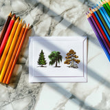 Rubber Clear Stamps, for Card Making Decoration DIY Scrapbooking, Tree, 22x18x0.8cm