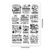 Word Summer Theme Clear Stamps