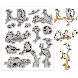 Rubber Clear Stamps, for Card Making Decoration DIY Scrapbooking, Cat Shape, 22x18x0.8cm