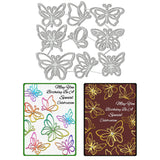 Butterfly Carbon Steel Cutting Dies Stencils, for DIY Scrapbooking, Photo Album, Decorative Embossing Paper Card, 169x150x0.8mm