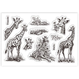 Giraffe Summer Theme Clear Stamps