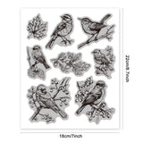 Rubber Clear Stamps, for Card Making Decoration DIY Scrapbooking, Bird, 22x18x0.8cm