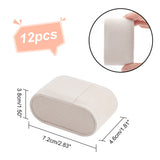 Lint Cloth Bracelet Pillow Jewelry Displays, Oval Watch Cushion Display Holder, BurlyWood, 7.2x4.6x3.8cm