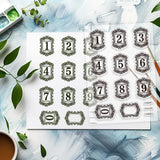 Number Clear Stamps