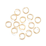 304 Stainless Steel Jump Rings, Open Jump Rings, Real 18k Gold Plated, 20 Gauge, 7x0.8mm, 1000pc/Set