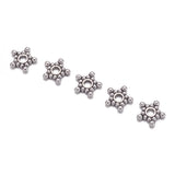 Tibetan Style Spacer Beads, Lead Free & Cadmium Free, Star, Antique Silver, about 8.8 wide, 2.2mm thick, Hole: 2mm, 2000pc/Set