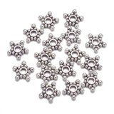 Tibetan Style Spacer Beads, Lead Free & Cadmium Free, Star, Antique Silver, about 8.8 wide, 2.2mm thick, Hole: 2mm, 2000pc/Set