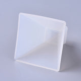 DIY Silicone Molds, Resin Casting Molds, For UV Resin, Epoxy Resin Jewelry Making, For Resin & Dried Flower Jewelry Making, Trapezoid, White, 34x34x33mm