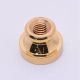 Blank Wax Seal Brass Stamp Head, without Engraving Logo, for Wax Seal Stamp, Round, Light Gold, 1.5x2cm, Inner Diameter: 0.7cm, 5pcs/set