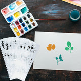 Leaf Pattern Drawing Painting Stencils
