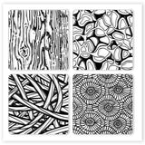 Silicone Clay Texture Mat, Clay Modeling Pattern Pad, Mixed Shapes, 140x140x3mm