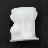 2PCS 3D Christmas Snowman DIY Candle Silicone Molds, for Scented Candle Making, White, 6.8x8.7x10cm, Inner Diameter: 9.5x7.3x5.2cm