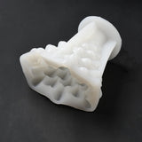 2PCS 3D Christmas Tree DIY Candle Silicone Molds, for Xmas Tree Scented Candle Making, White, 12.5x12.5x12.6cm, Inner Diameter: 11.7x11.5x11cm