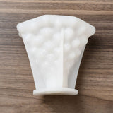 2PCS 3D Christmas Tree DIY Candle Silicone Molds, for Xmas Tree Scented Candle Making, White, 12.5x12.5x12.6cm, Inner Diameter: 11.7x11.5x11cm