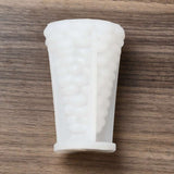 2 PCS 3D Christmas Tree DIY Candle Silicone Molds, for Xmas Tree Scented Candle Making, White, 6.7x10.6cm, Inner Diameter: 5.6x9.7cm