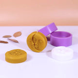 4PCS DIY Candle Silicone Molds, Resin Casting Molds, For UV Resin, Epoxy Resin Jewelry Making, Moon, White, 8.6x2.7cm