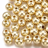 CCB Plastic Beads, Round, Light Gold, 6x5mm, Hole: 1.5mm, 1000pcs/Set