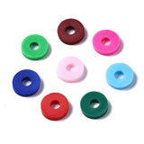 Handmade Polymer Clay Beads Strands, for DIY Jewelry Crafts Supplies, Heishi Beads, Disc/Flat Round, Mixed Color, 6x0.5~1mm, Hole: 1.8mm, about 290~320pcs/strand, 15.75 inch~16.14 inch(40~41cm), 10Strands/Set