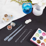 DIY Silicone Candle Holder Molds Kits, Resin Casting Molds, with Transparent Plastic Round Stirring Rod, Disposable Latex Finger Cots, Nail Art Sequins/Paillette, UV Gel Nail Art Tinfoil, Mixed Color, 48x63mm