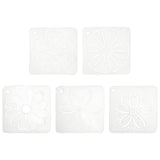 Flower Pattern Matte PP Plastic Drawing Scale Template