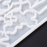 DIY Cross Pendants Silicone Molds, Resin Casting Molds, For UV Resin, Epoxy Resin Jewelry Making, Halloween Theme, White, 225x159x6mm, Hole: 2mm, Inner Diameter: 70~73x43~53mm