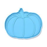 DIY Pumpkin-shaped Silicone Coaster Molds, Resin Casting Molds, For UV Resin, Epoxy Resin Craft Making, Deep Sky Blue, 157x128x7mm