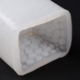 2PCS Honeycomb Cube Candle Food Grade Silicone Molds, for Scented Candle Making, White, 65x65x63mm, Inner Diameter: 53x53x53mm