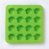 Food Grade Silicone Molds, Fondant Molds, For DIY Cake Decoration, Chocolate, Candy Mold, Dog Paw Prints, Random Single Color or Random Mixed Color, 156x159x14.5mm